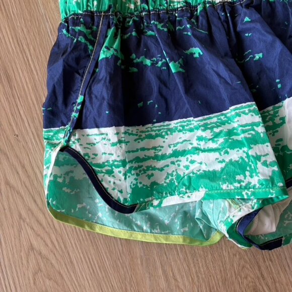 ** Free People Movement The Way Home Shorts Small  Athletic Comfy Green Blue - Picture 2 of 8